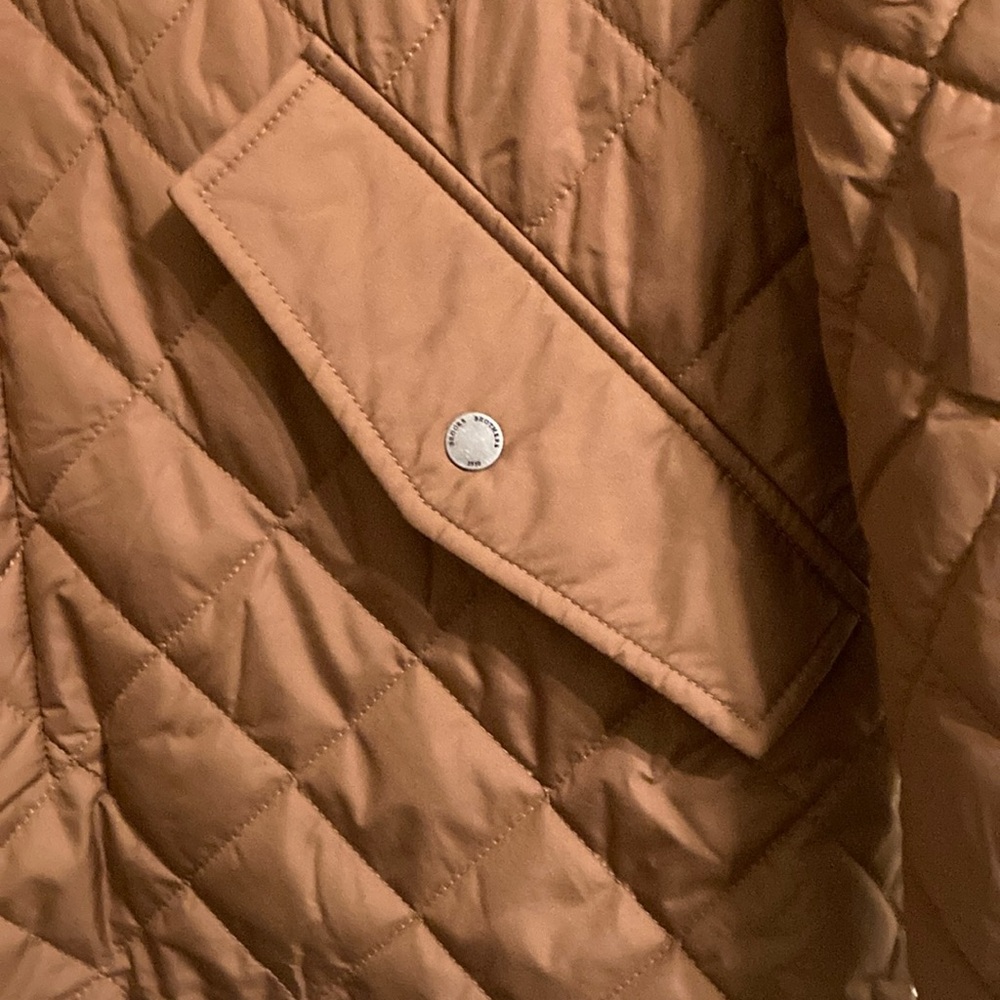 NWT Brooks Brothers Diamond Quilted Jacket - Bison (Brown) - Picture 8 of 14